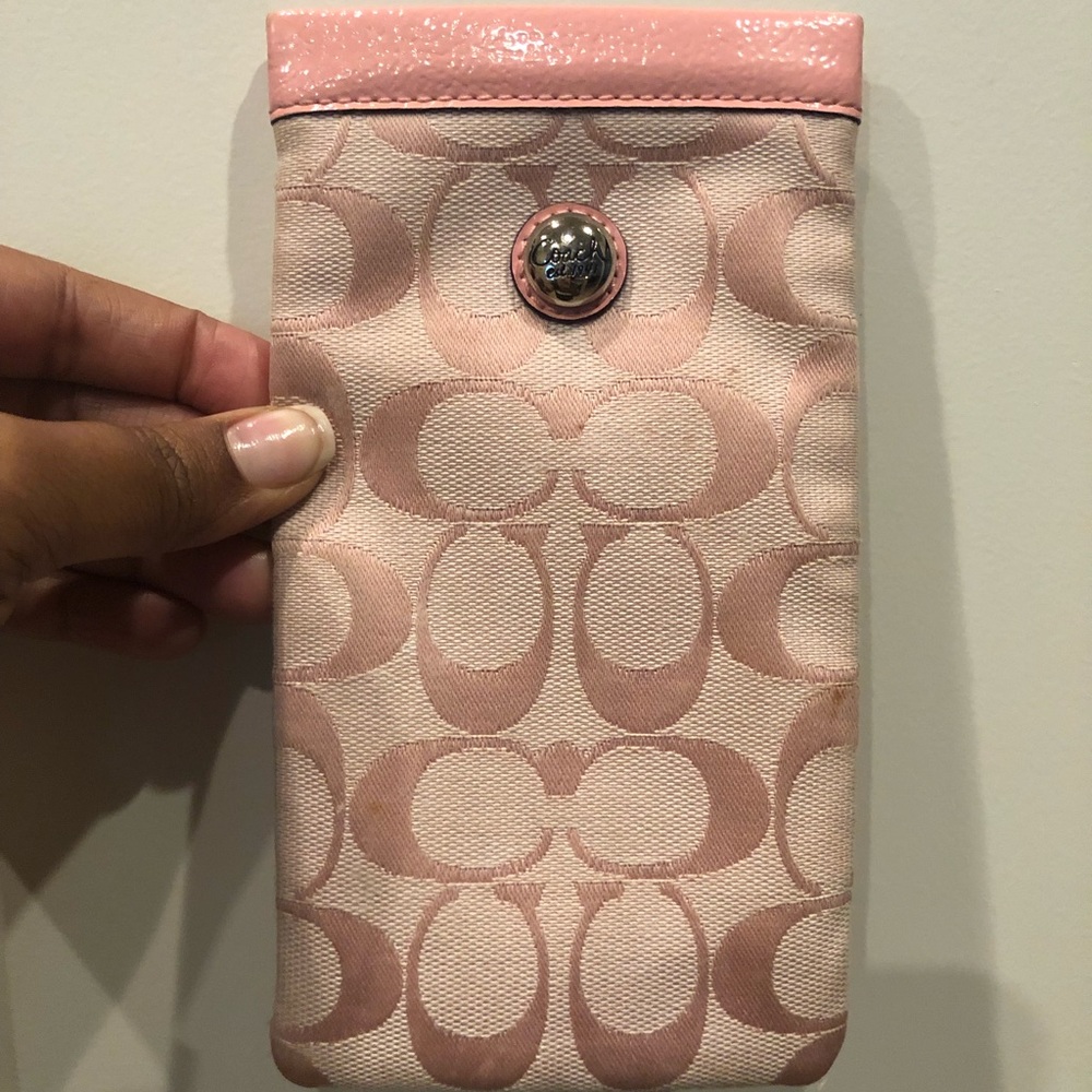Coach Pink Glasses Case